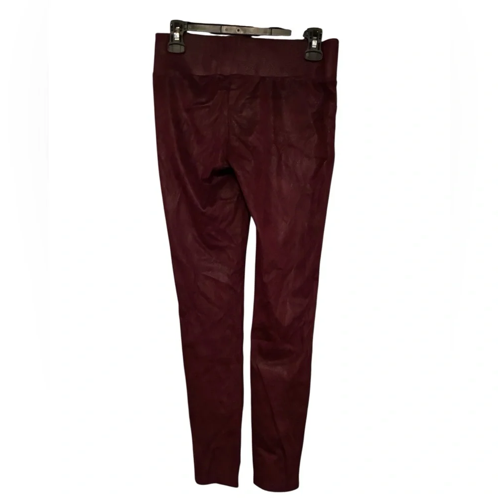 NWT GB (GIANNI BINI) GIRLS MAROON MICROSUEDE LEGGINGS SIZE M